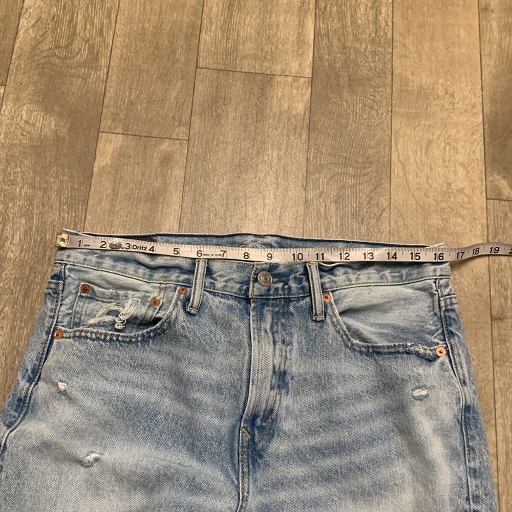 Mens American Eagle 90’s‎ Straight Distressed Washed Denim Jeans - Picture 5 of 7